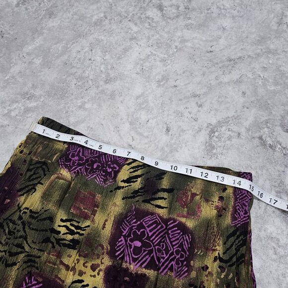 Dressbarn‎ Women Skirt Large Multicolor Geometric Midi Boho - Picture 7 of 9